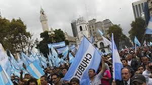 Manifestación contra la pobreza en Buenos Aires.