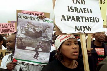 Manifestación pro-palestina en Sudáfrica