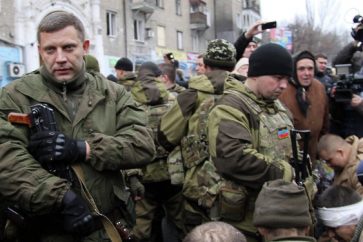 Milicianos pro-rusos de Donetsk