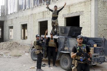 Soldados iraquíes en Mosul