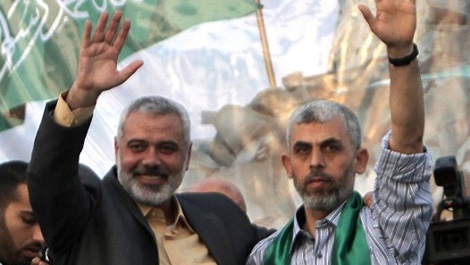 Ismail Haniyeh y Yahia Sinwar