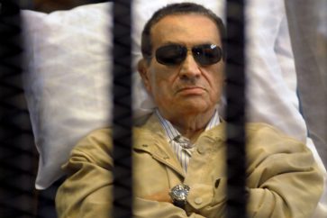 Hosni Mubarak en el hospital.