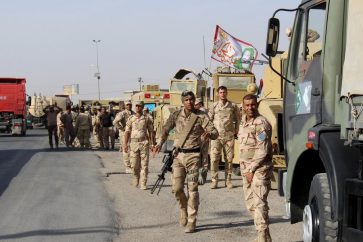 Soldados iraquíes en Mosul