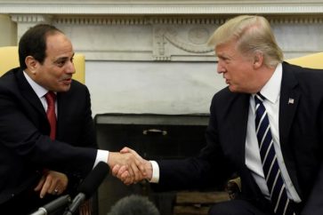 Abdul Fattah al Sisi y Donald Trump