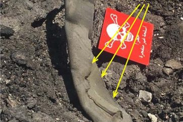 El tubo que habría difundido el gas sarin en Jan Sheijun y que sería la "bomba" arrojada por un avión sirio, según la Casa Blanca