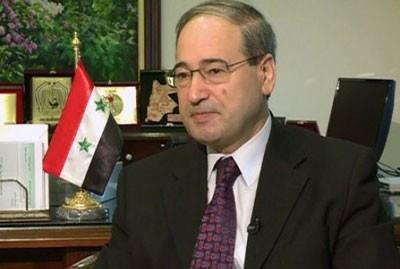 El ministro sirio de Relaciones Exteriores y Expatriados, Faisal Mikdad