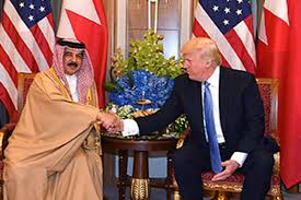 Donald Trump y el rey de Bahrein, Hamid Isa bin Jalifa