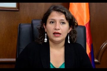 Ariana Campero, ministra de Salud de Bolivia