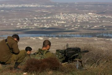 Soldados israelíes en el Golán sirio ocupado
