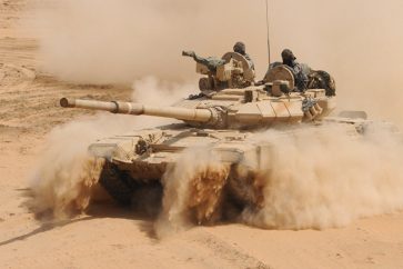Tanque T-90 en Siria