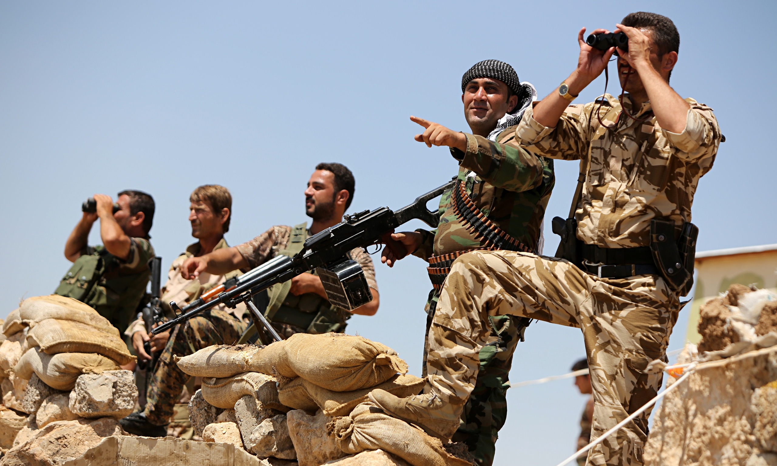 Combatientes kurdos sirios