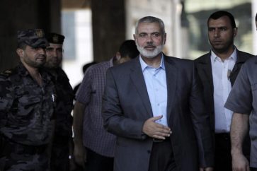 El ex primer ministro palestino y uno de los líderes del Movimiento de Resistencia Islámica (Hamas), Ismail Haniyeh