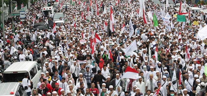 Manifestación en Yakarta
