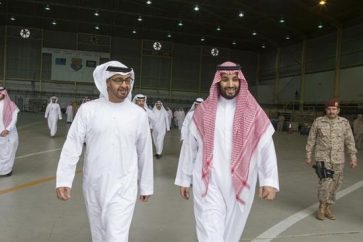 El príncipe heredero de EAU, Mohammed bin Zayed al Nahyan, y el de Arabia Saudí, Mohammed bin Salman