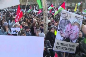 Manifestación en París contra la decisión de EEUU sobre Al Quds