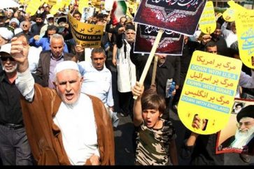 manifestantes iranies
