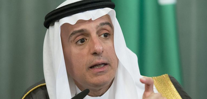 El ministro de Estado de Asuntos Exteriores de Arabia Saudí, Adel al Yubeir