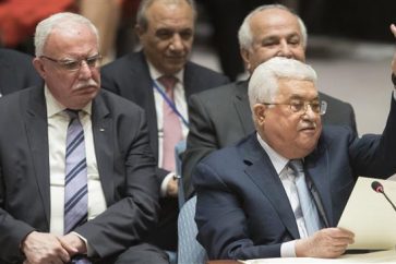 Mahmud Abbas durante una reunión del Consejo de Seguridad