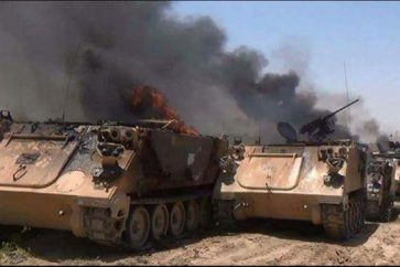 vehiculos-saudies-destruidos-yemen