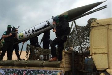 Hamas Military Wing Displays Missile, Drone in Gaza Parade