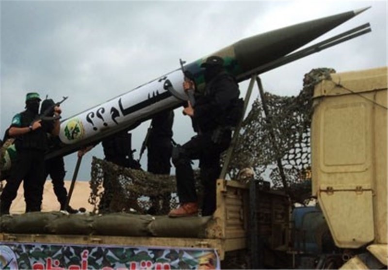 Hamas Military Wing Displays Missile, Drone in Gaza Parade