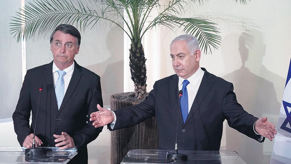 Jair Bolsonaro y Benyamin Netanyahu