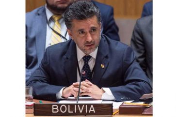 El embajador de Bolivia ante las Naciones Unidas, Sacha Llorenti