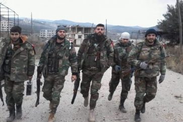 Soldados sirios en el noreste de Latakia
