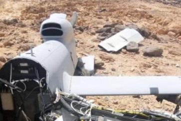 Drone turco destruido en Idleb