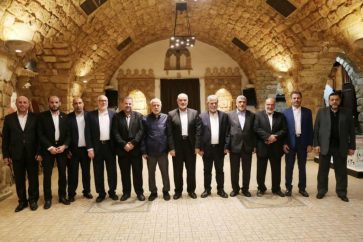 Representantes de Hamas y el Yihad Islámico en Beirut