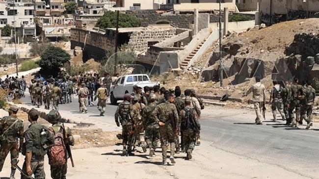Soldados sirios en Daraa