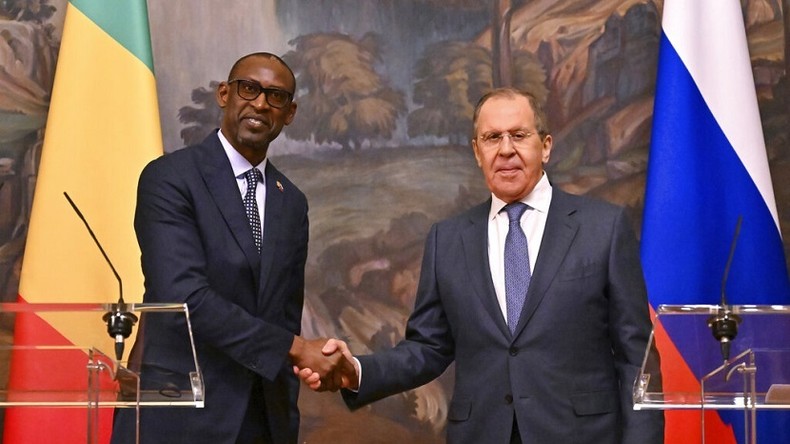 Abdoulaye Diop y Serguei Lavrov