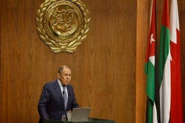 Lavrov habla en la sede de la Liga Árabe