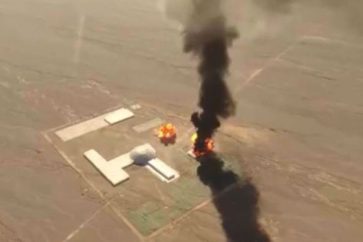 Misiles y drones iraníes destruyen una réplica de la central nuclear de Dimona durante unos ejercicios