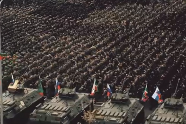 El ejercicio del personal militar de las unidades chechenas, “Fuerza Ahmad”