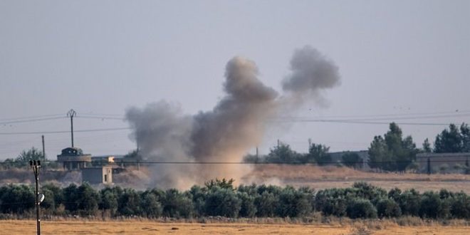 Ataque con cohetes contra la base estadounidense en Al-Omar