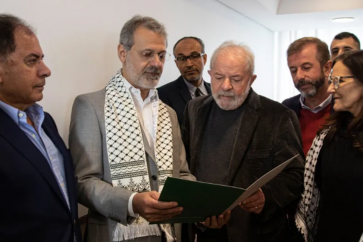 Encuentro de Lula con miembros de la comunidad palestina