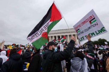 Manifestación a favor de Palestina en Washington