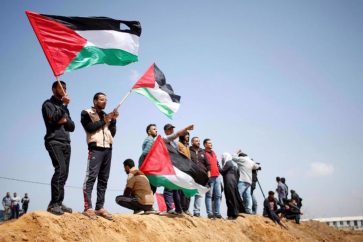 Palestinos celebran el Día de la Tierra
