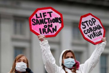 Manifestación en Washington contra las sanciones contra Irán