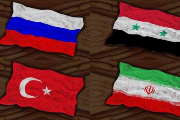 banderas-siria-iran-rusia-turquia