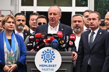 El candidato del tercer partido de Turquía, Muharrem Ince