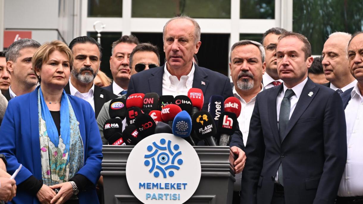 El candidato del tercer partido de Turquía, Muharrem Ince