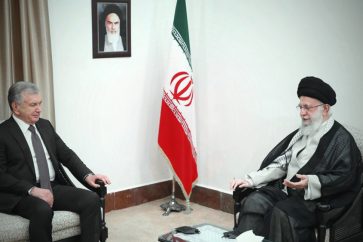 Sayyed Jamenei y Sharkat Mirziyoyev