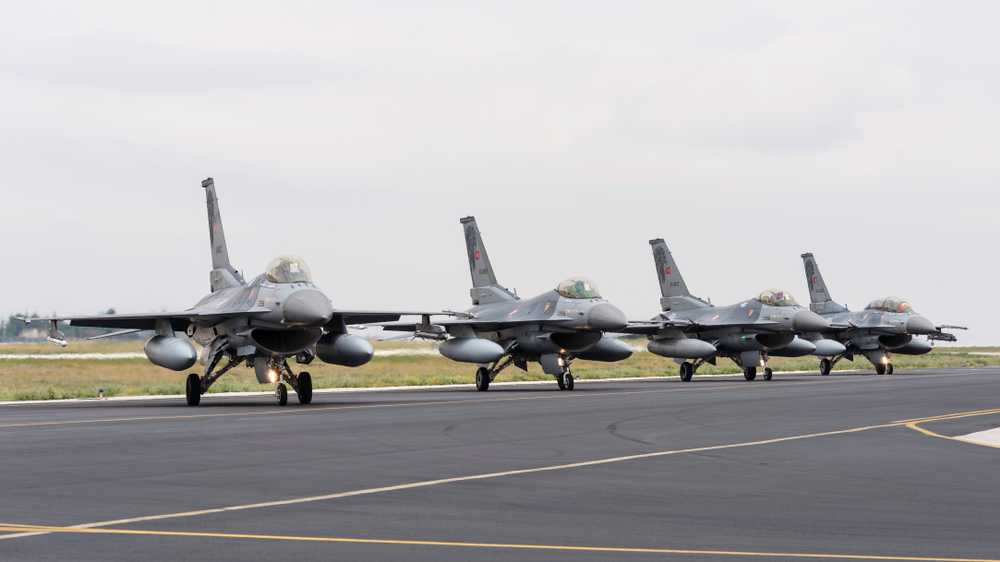 Konya,,Turkey,-,June,08,2016:,Several,F-16s,Of,Turkish