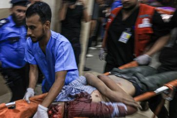 herido-ataque-hospital-gaza