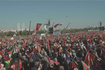 Manifestación a favor de Palestina en Estambul