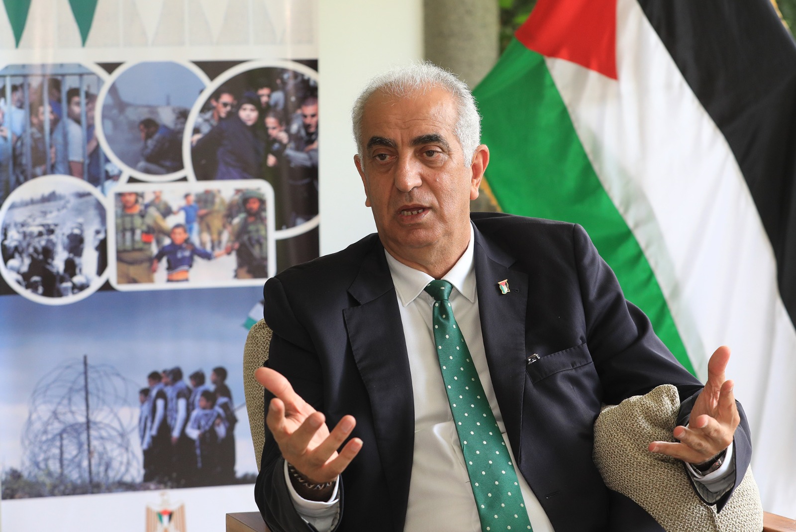 El embajador de Palestina en El Salvador, Marwan Burini