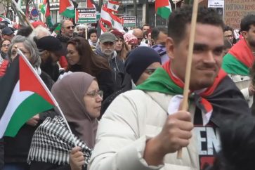 Manifestación en París por Palestina
