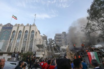 SYRIA-ISRAEL-CONFLICT-STRIKE-IRAN